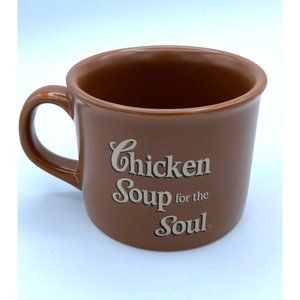 Large Chicken Soup Mug or the Soul, Soup Bowl, Cup, Brown, 16 ounces /2008